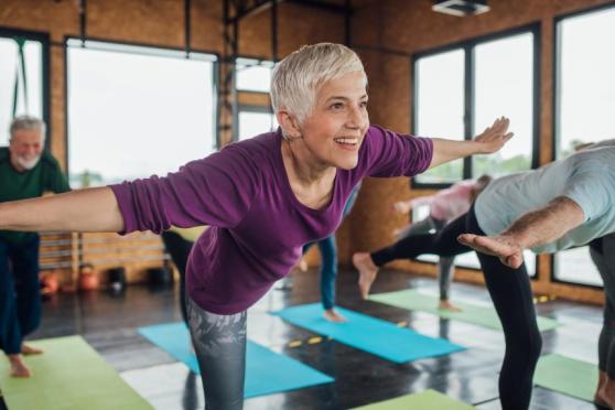Woman doing exercises